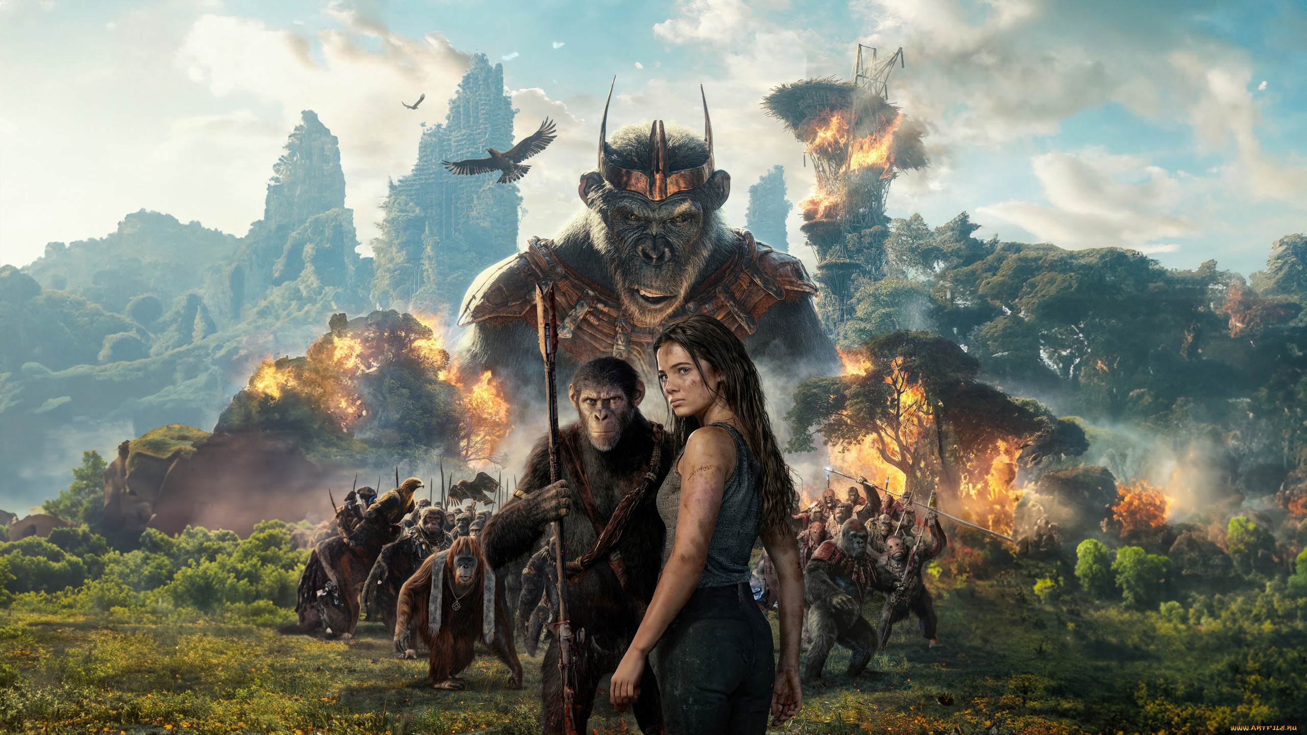 kingdom of the planet of the apes  ,  2024 ,  , kingdom of the planet of the apes, , , , , , , freya, allan, oe